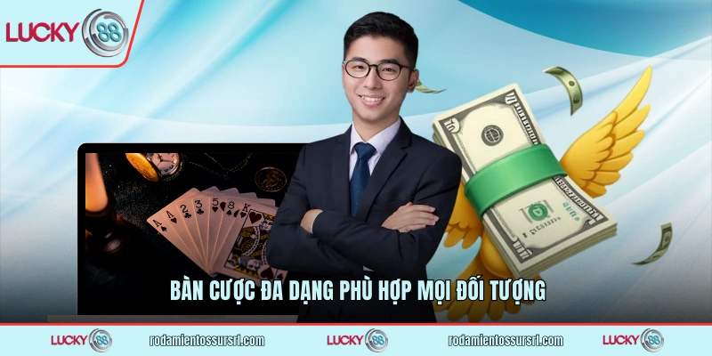 Bàn cược đa dạng phù hợp mọi đối tượng