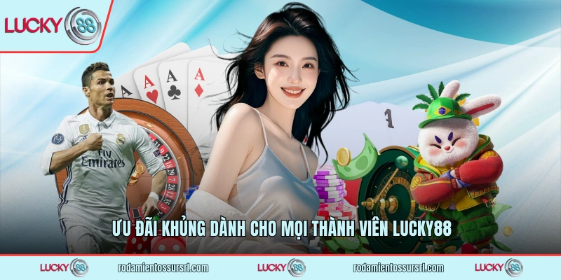 Ưu đãi khủng dành cho mọi thành viên LUCKY88